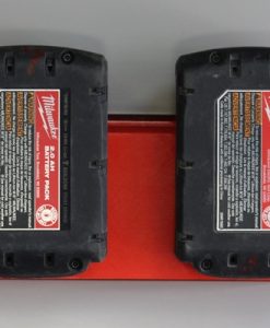 Slatwall Milwaukee Double Battery Holder Staged